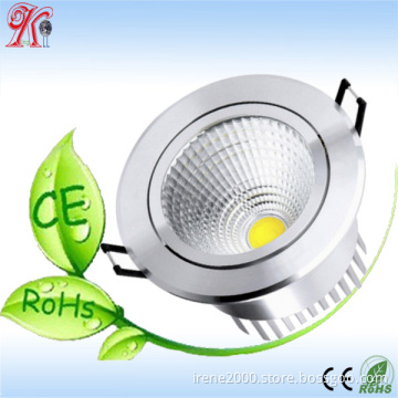 3W 4W 5W 7W 9W 10W 12W Recessed Aluminum Dimmable COB LED Downlight IP44